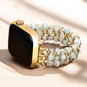 Correa trenzada Aquamarine Glow para Apple Watch