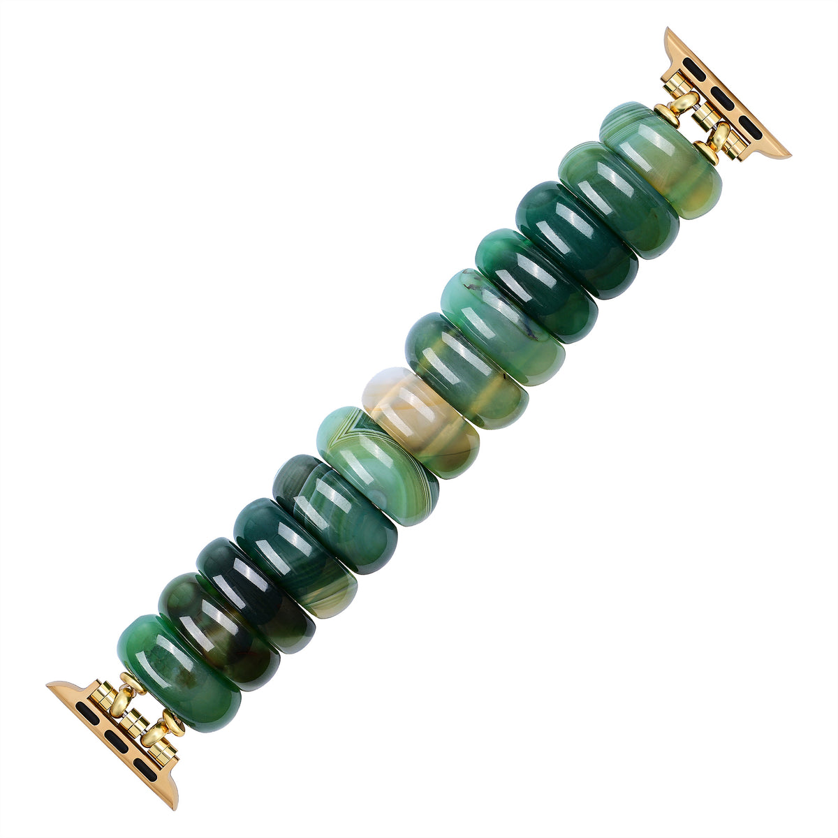 Correa elástica de ágata Emerald Grove para Apple Watch