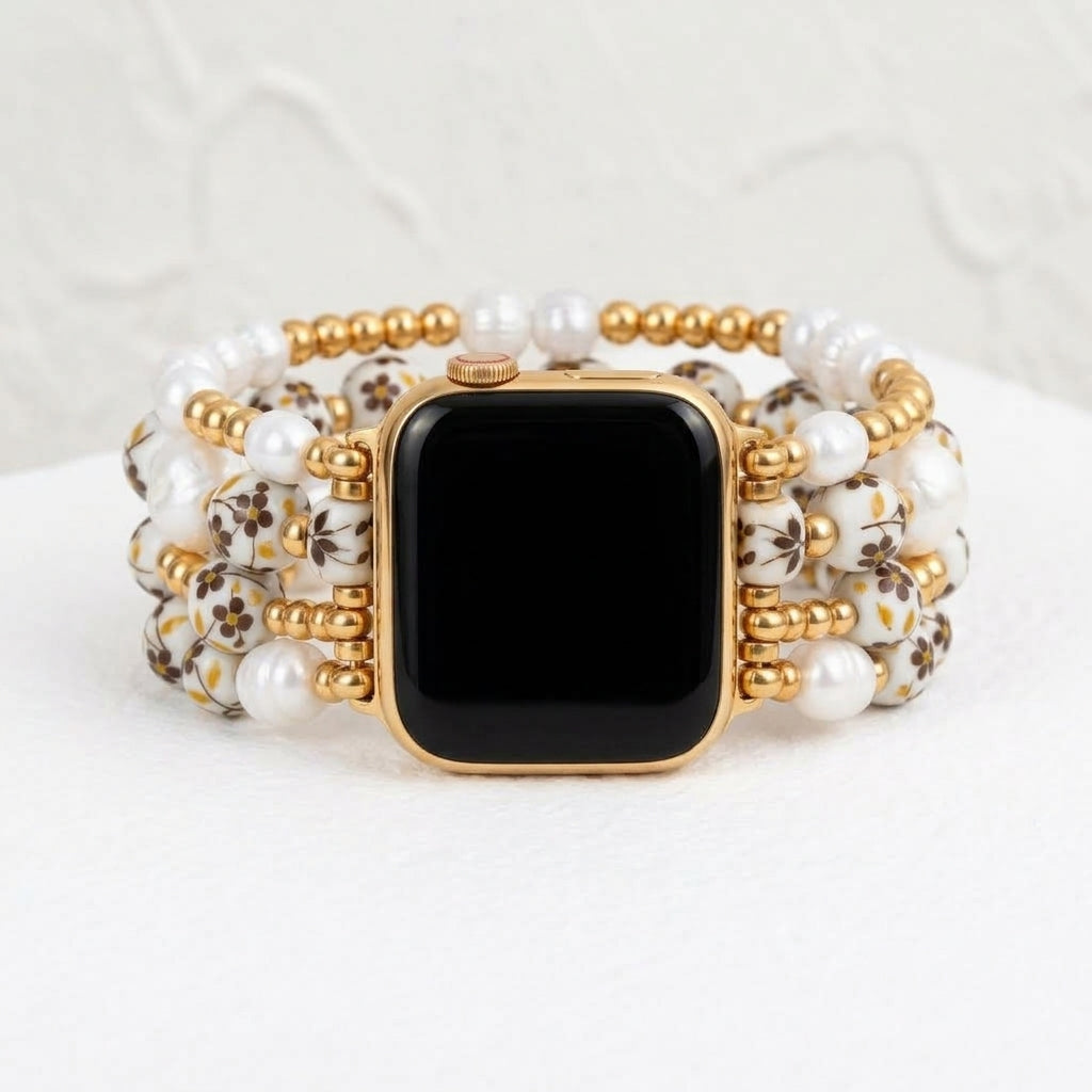 Correa para Apple Watch Golden Meadow de Porcelain Garden