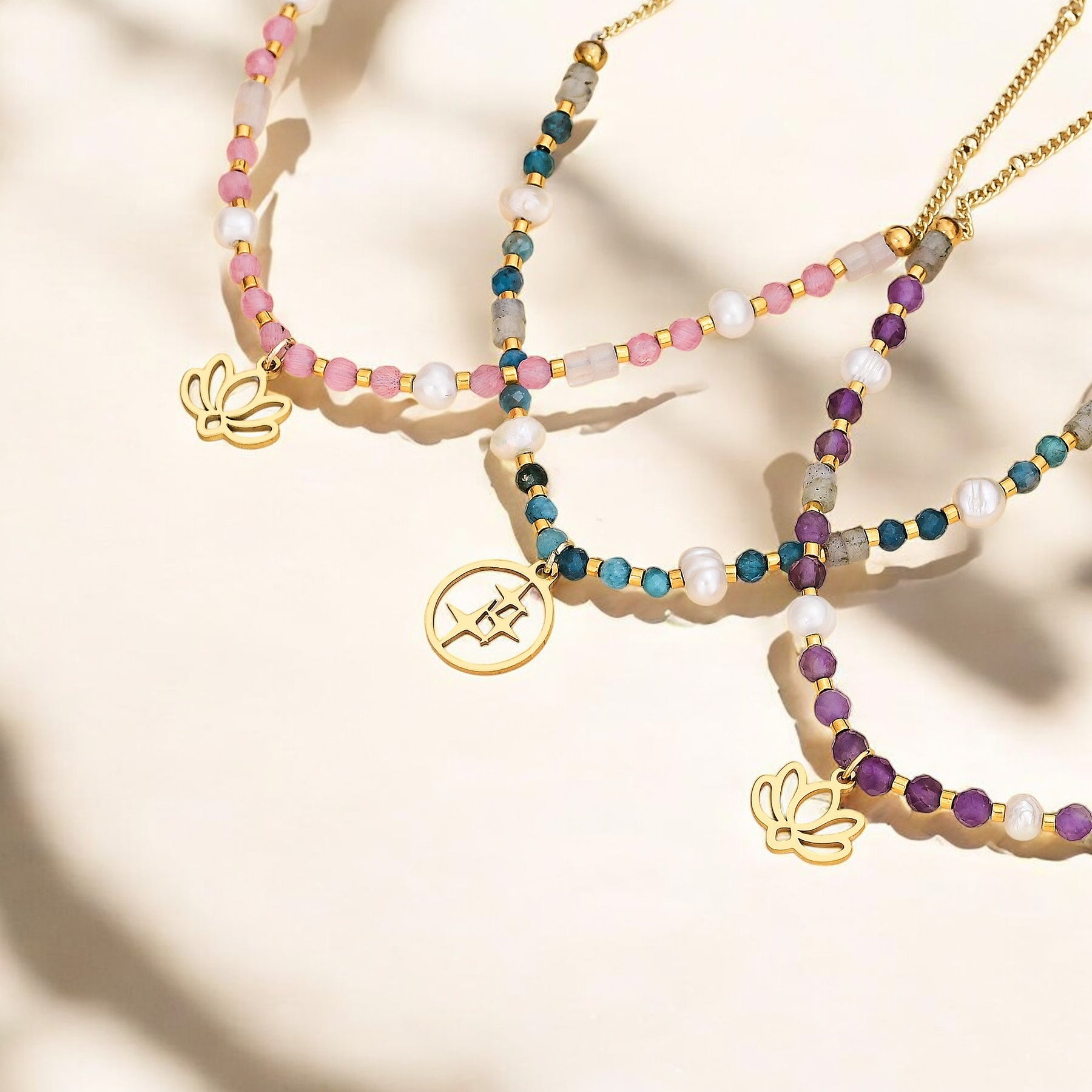 Collar de Loto de Amatista
