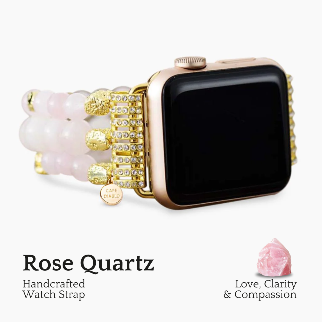 Correa Apple Watch elástica de cuarzo rosa