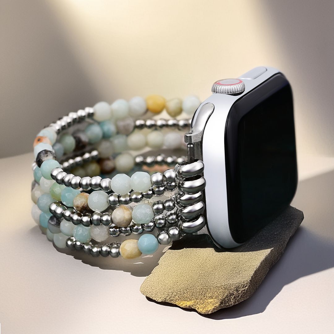 Correa elástica Amazonite Brilliance Apple Watch