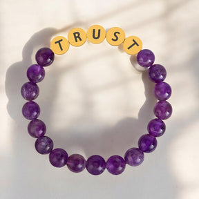 Pulsera de inspiración Amethyst Trust