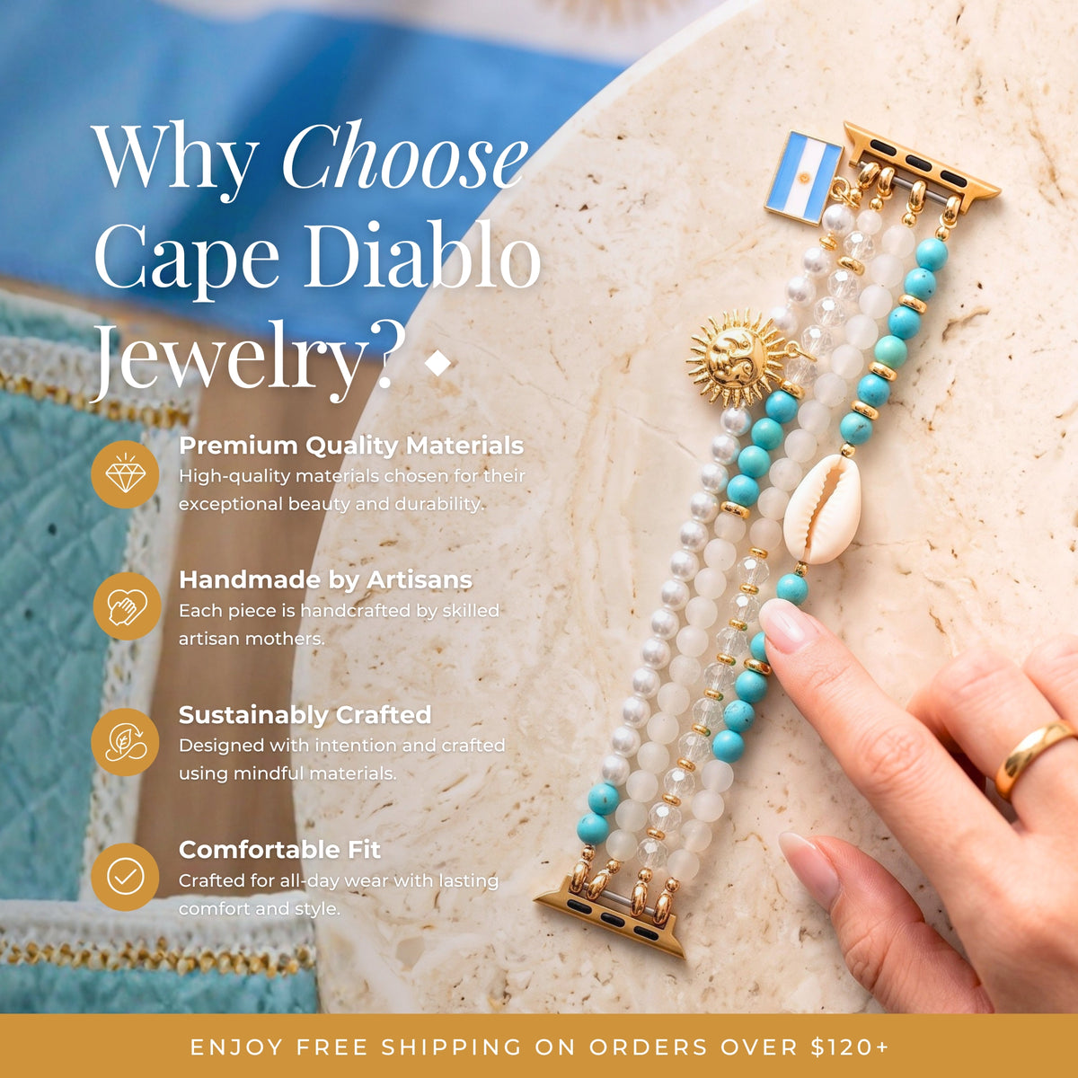 Correa elástica Albiceleste Argentina para Apple Watch