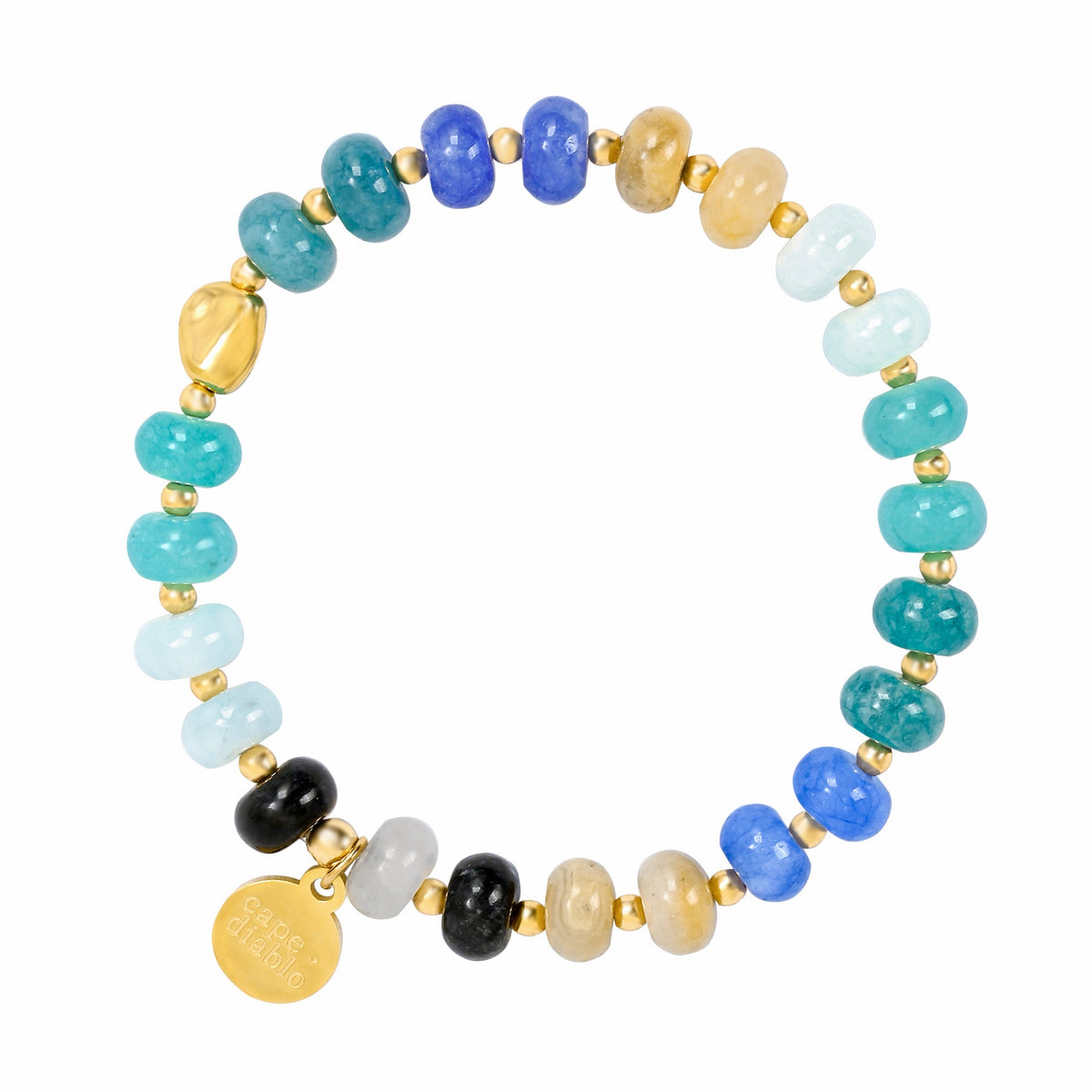 Pulsera Armonía de Jade Azul