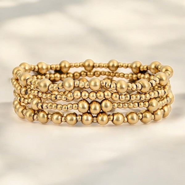 Conjunto de Pulseras Doradas Demure