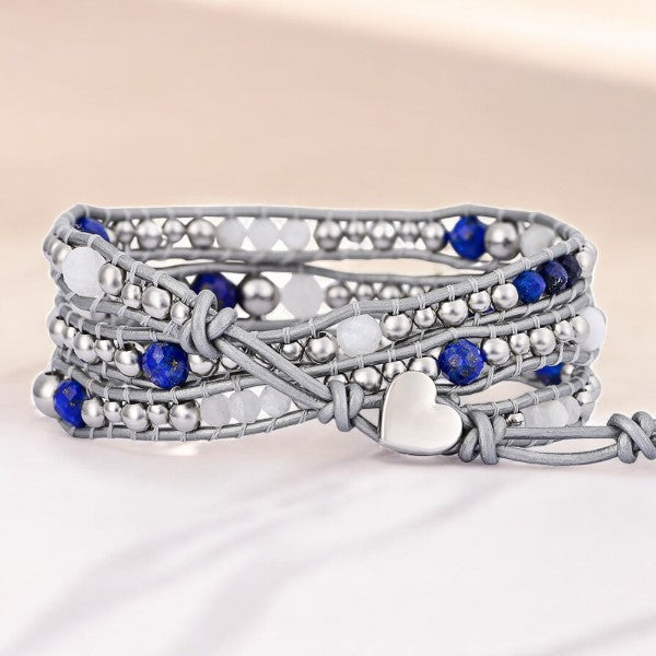 Pulsera envolvente de protección Celestial Lapis