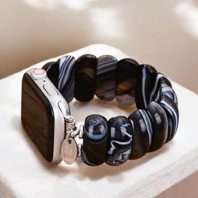 Correa de Ágata Mármol Negro para Apple Watch