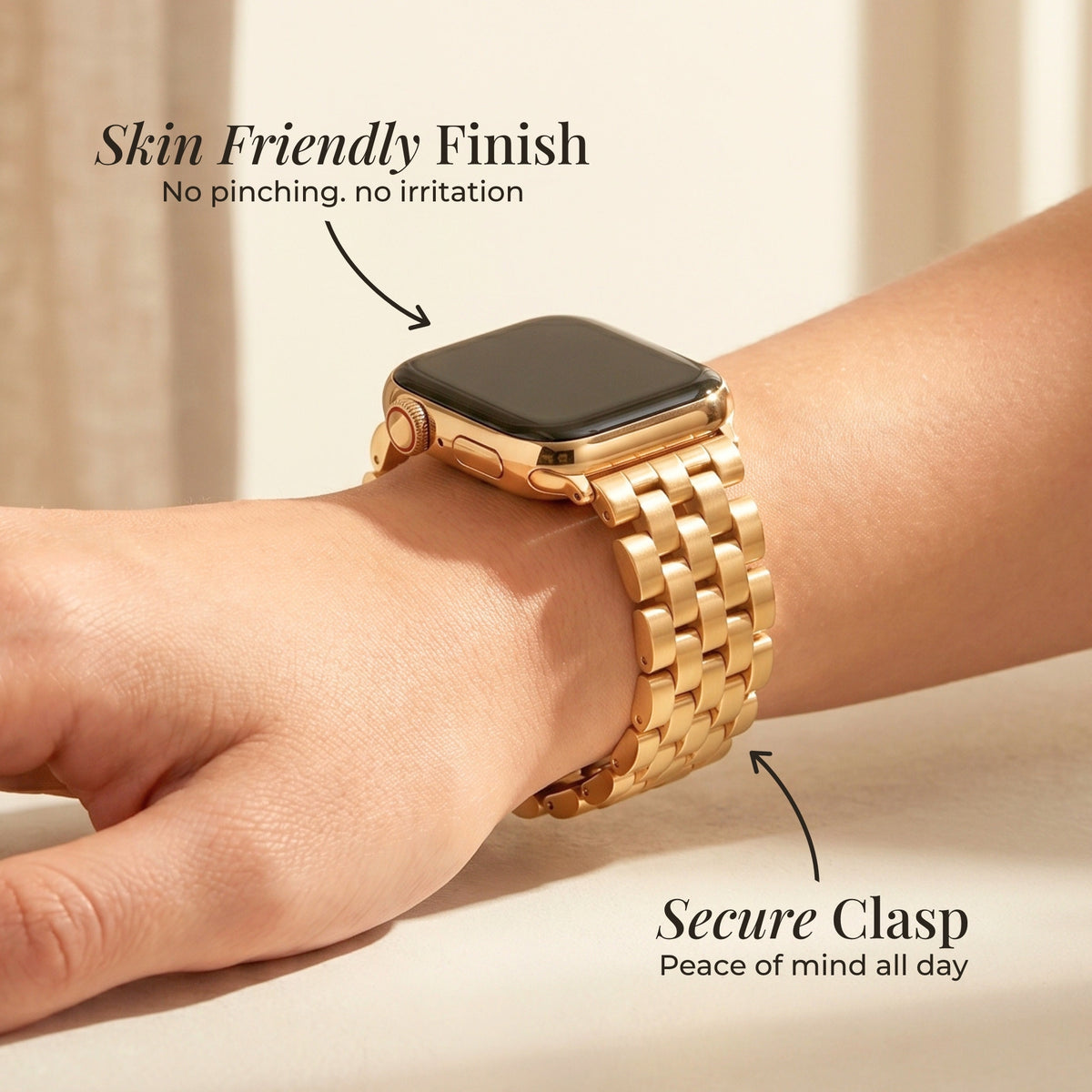 Correa de lujo Golden Chic para Apple Watch