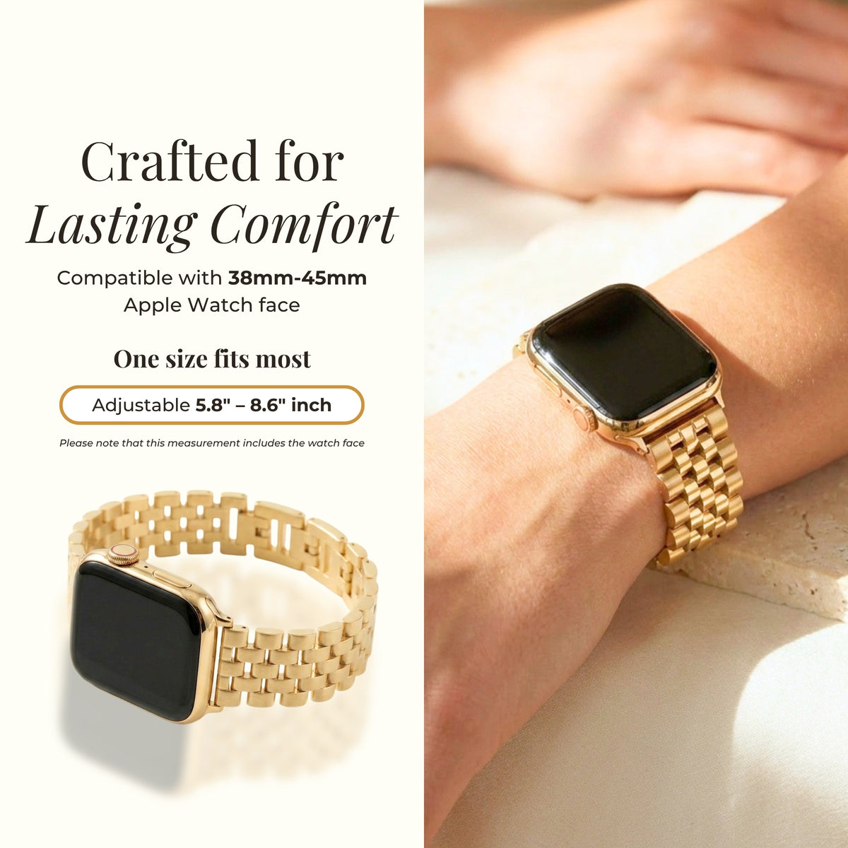 Correa de lujo Golden Chic para Apple Watch