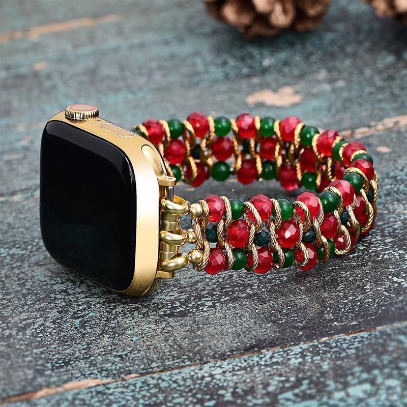 Correa elástica para Apple Watch con encanto navideño
