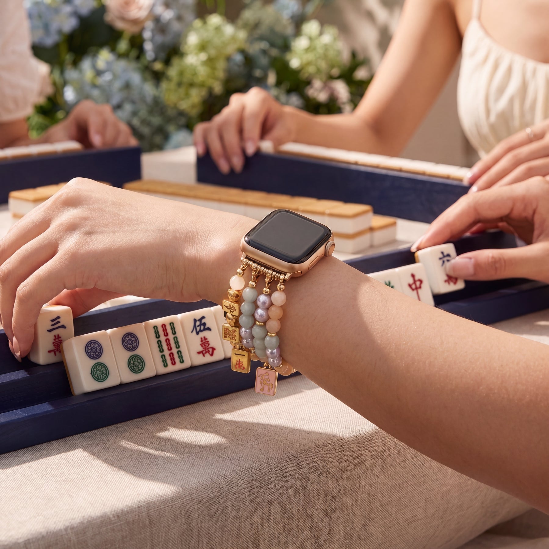 Correa elástica Lucky Mahjong para Apple Watch