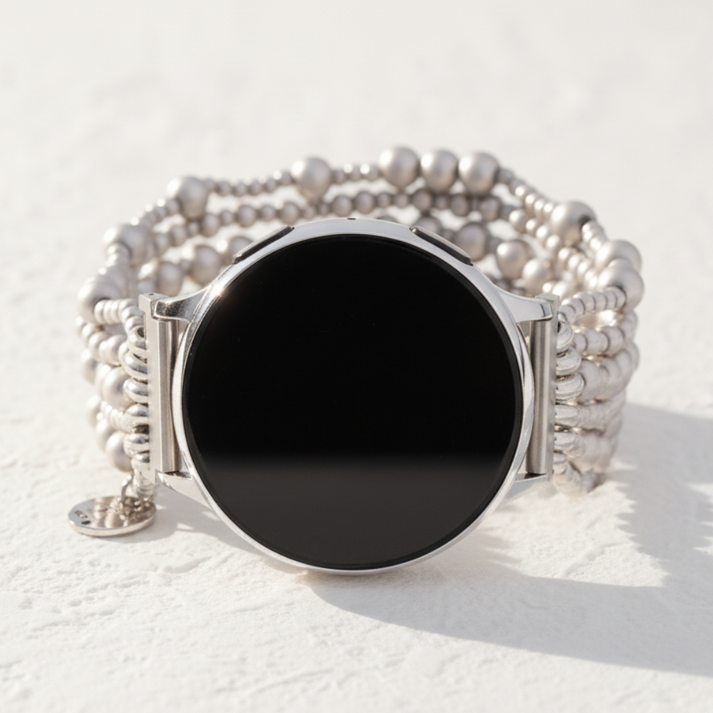 Correa Platinum Demure Stretch Apple Watch