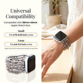 Correa Platinum Demure Stretch Apple Watch