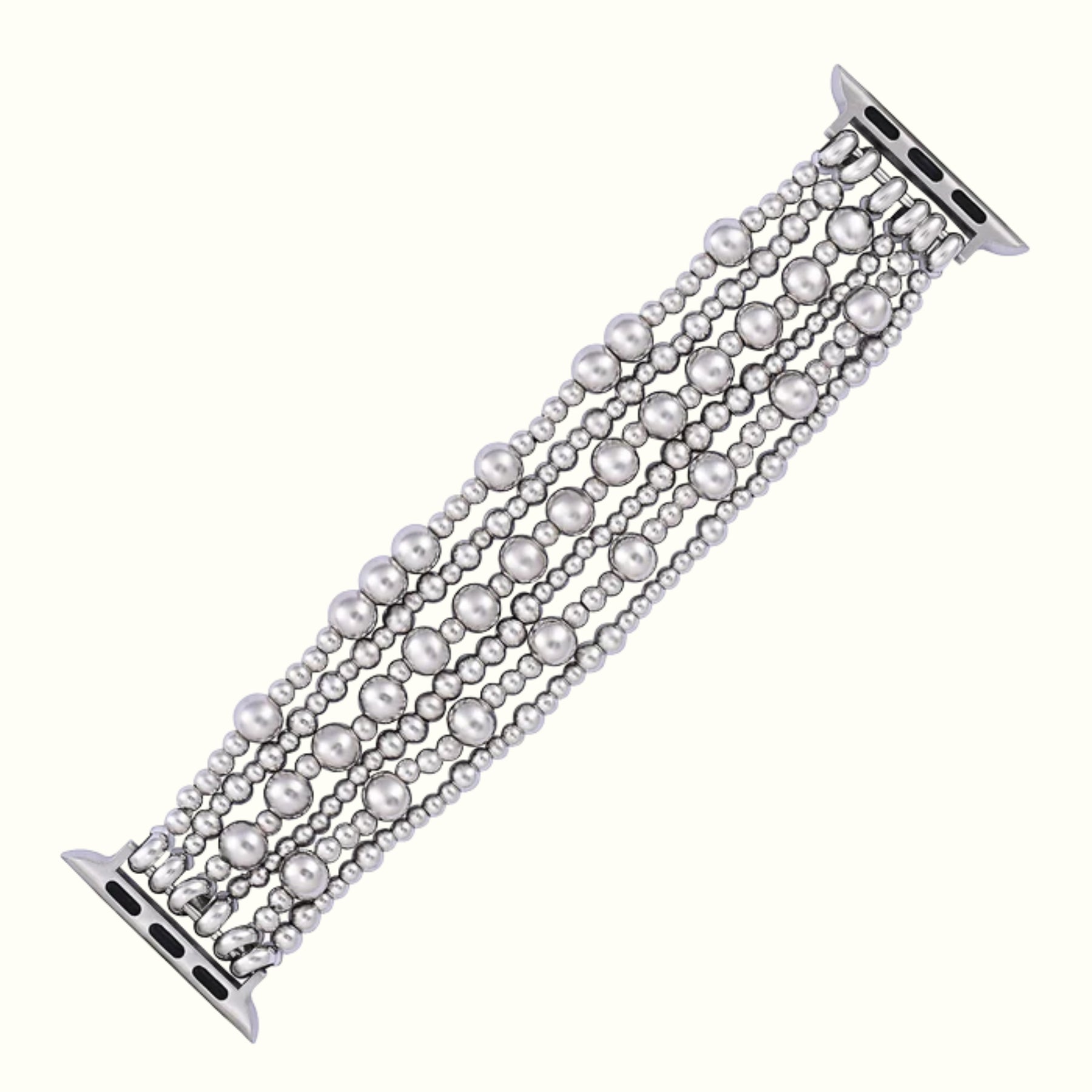 Correa Platinum Demure Stretch Apple Watch