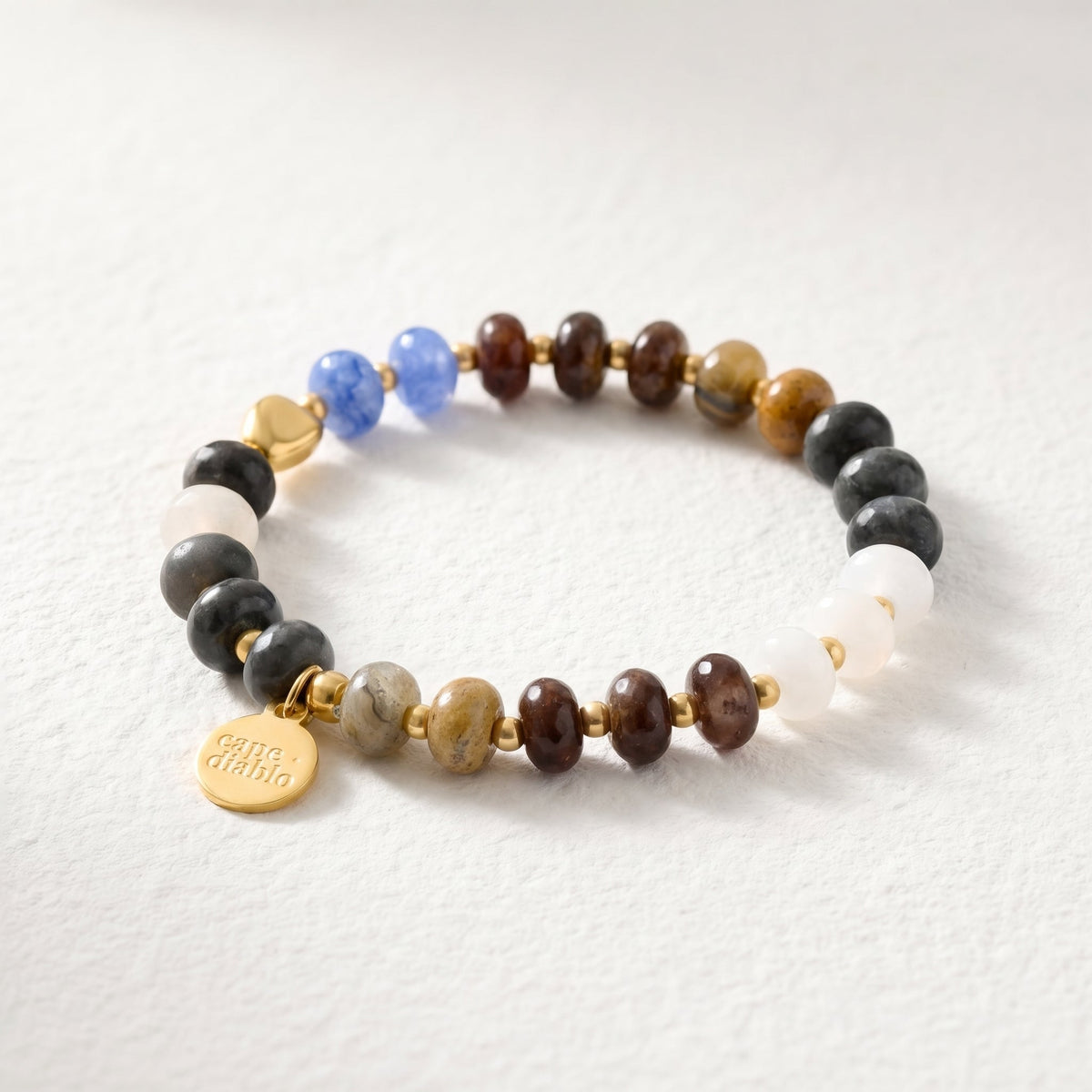Pulsera de brillo de conexión con labradorita