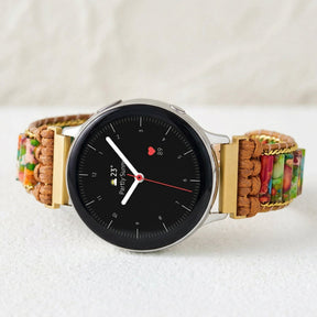 Correa para reloj Samsung Galaxy de jaspe de la selva tropical