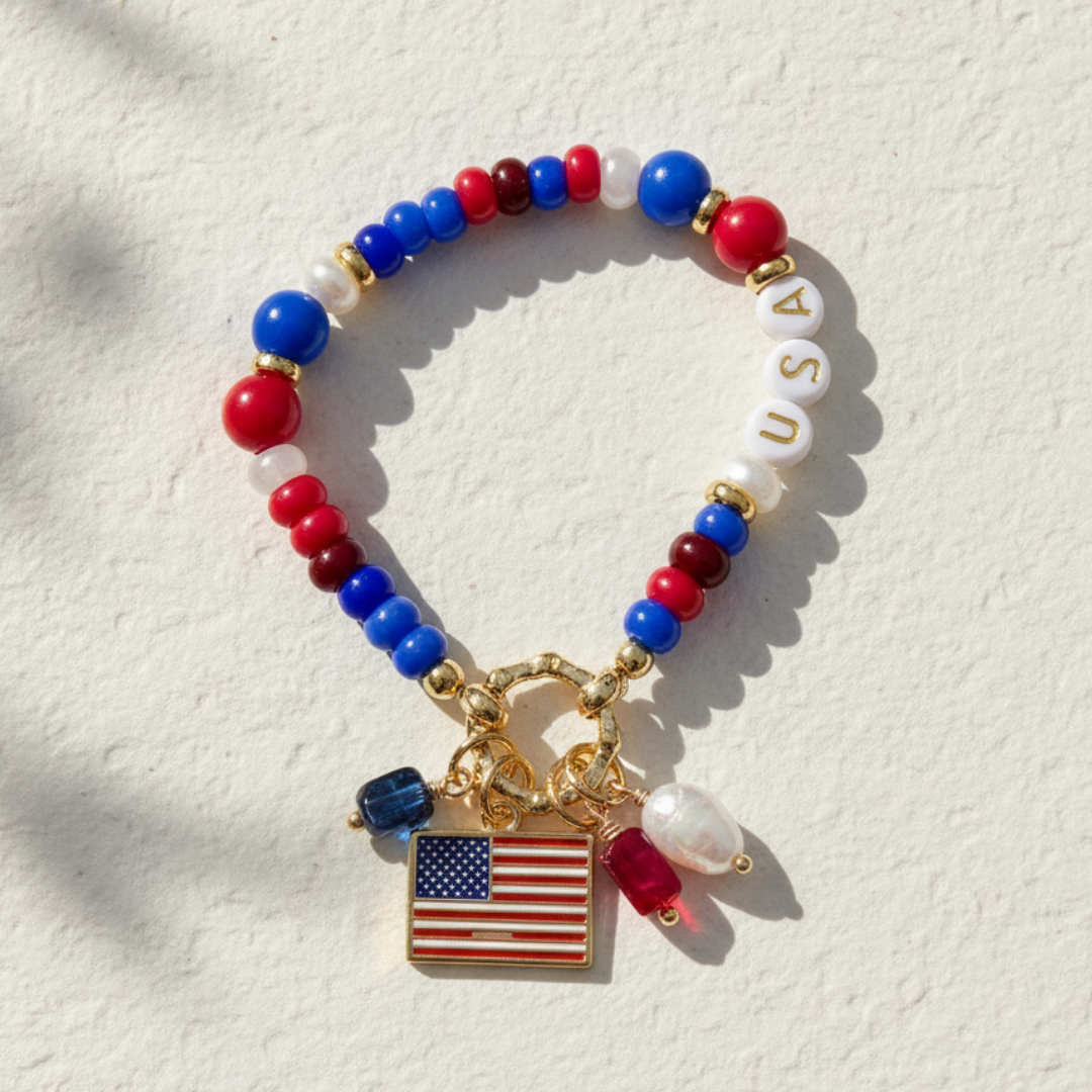 Pulsera del 250.º aniversario de la independencia de Estados Unidos