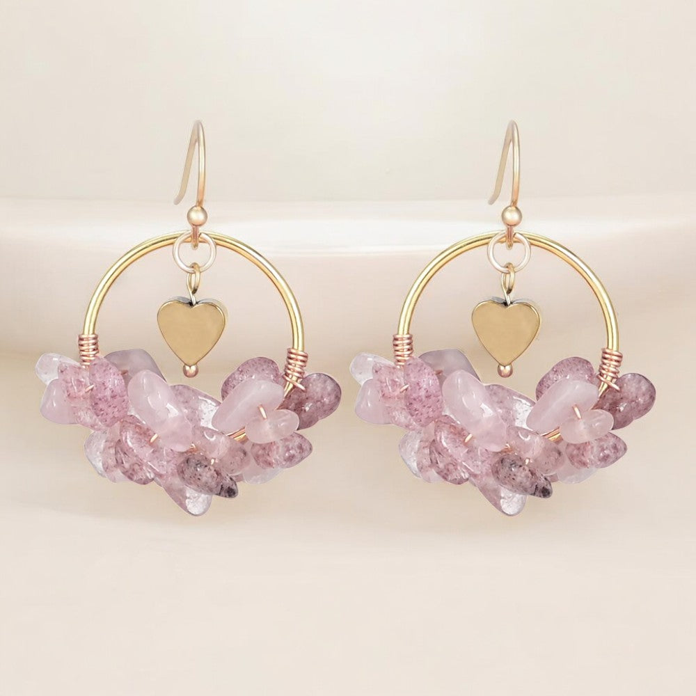 Pendientes de Piedras de Amor para San Valentín