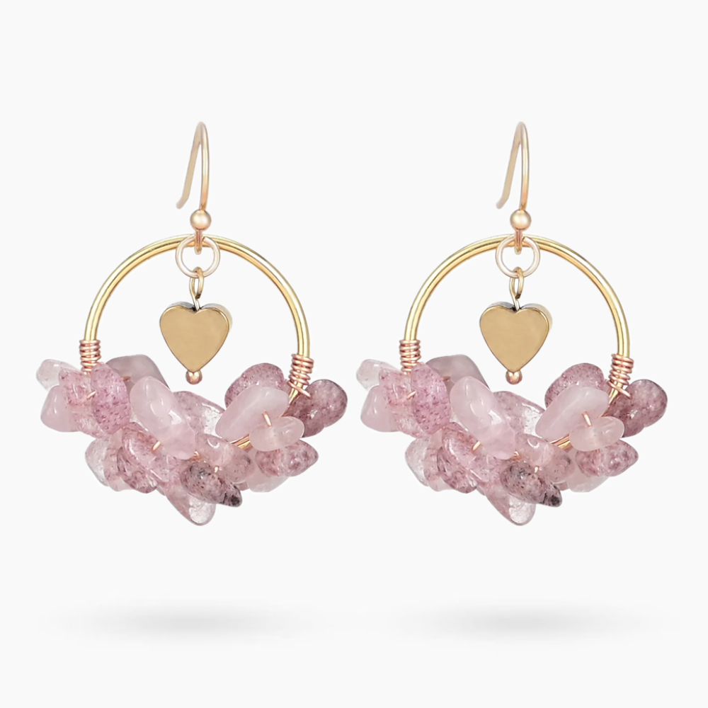Pendientes de Piedras de Amor para San Valentín