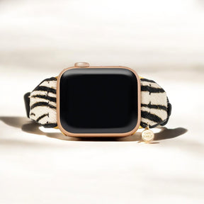 Correa de cuero de lujo Zebra Apple Watch