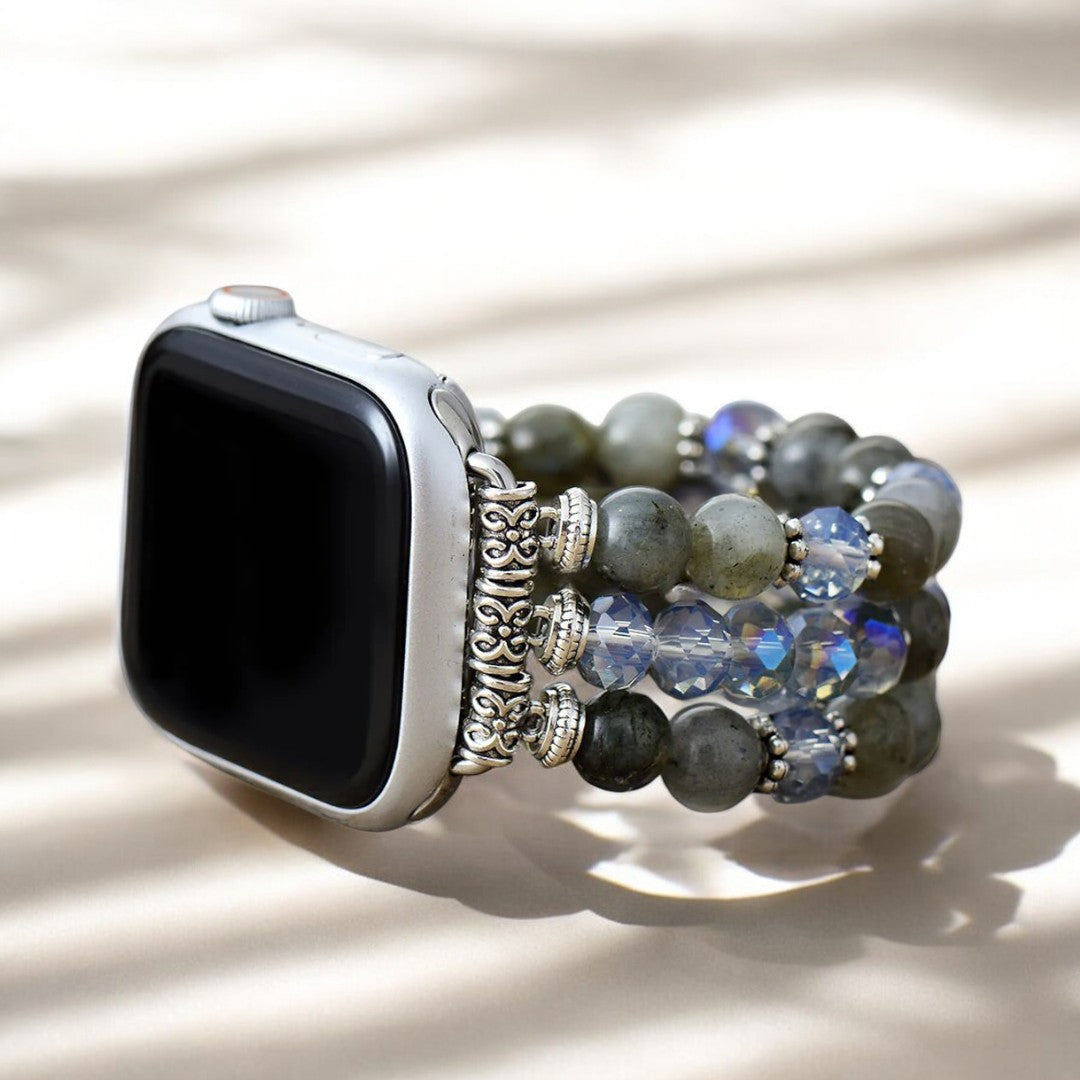 Correa elástica Apple Watch con cristal de ágata
