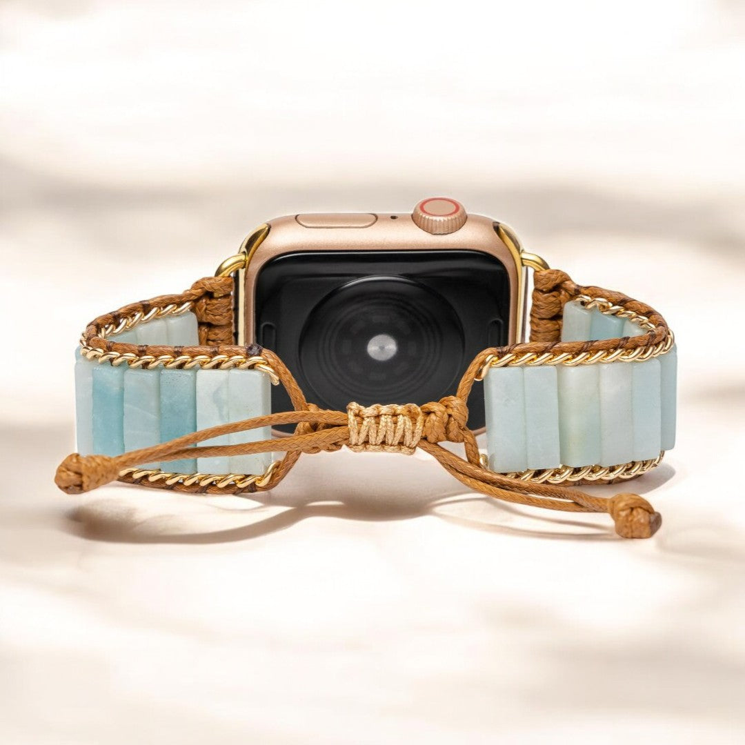 Correa de protección de amazonita para Apple Watch
