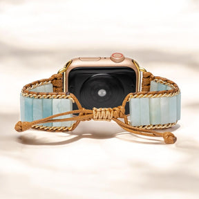 Correa de protección de amazonita para Apple Watch