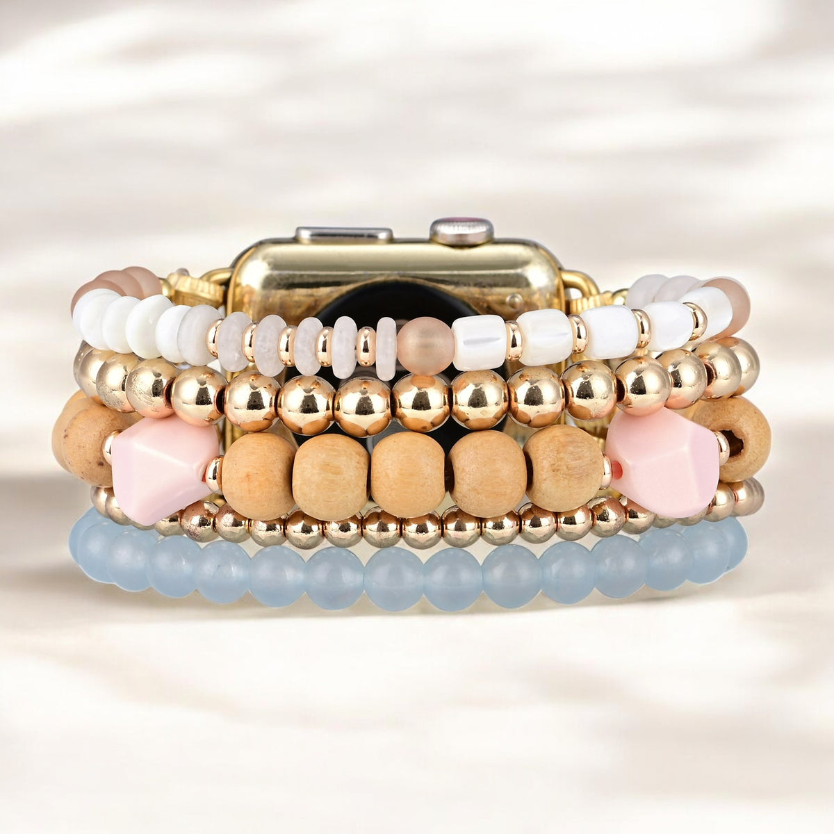 Correa elástica Apple Watch Apricot Mist