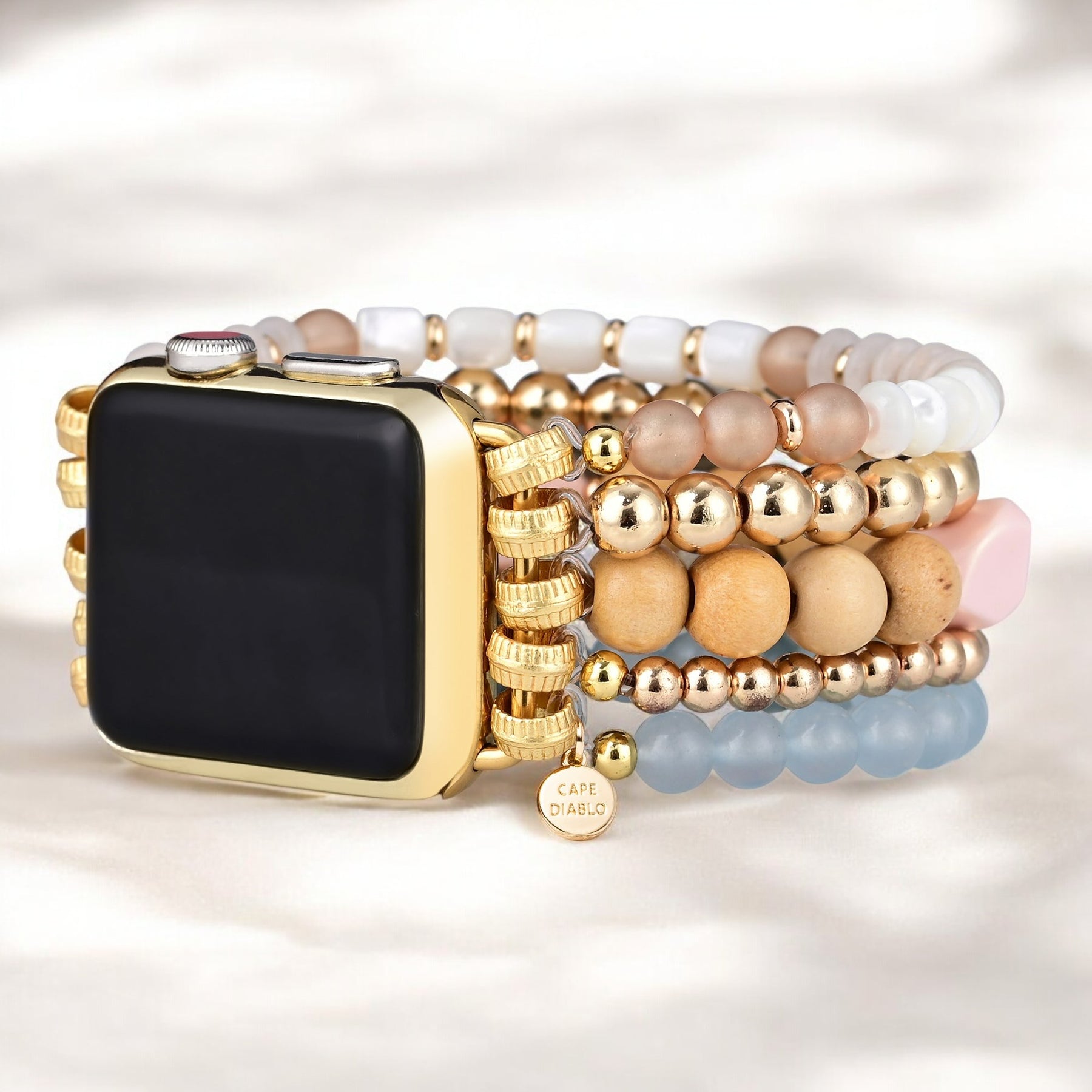 Correa elástica Apple Watch Apricot Mist