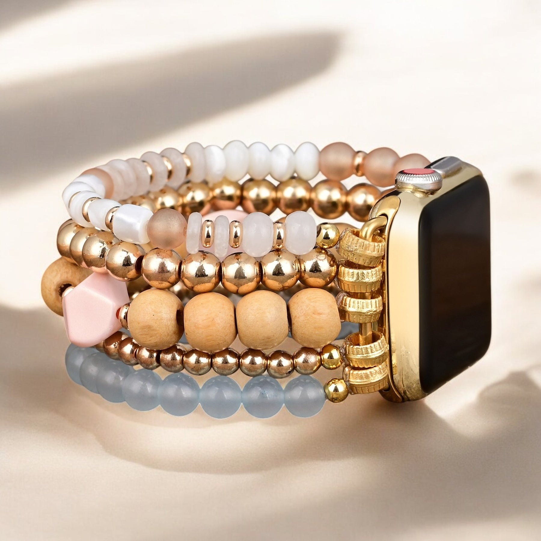 Correa elástica Apple Watch Apricot Mist