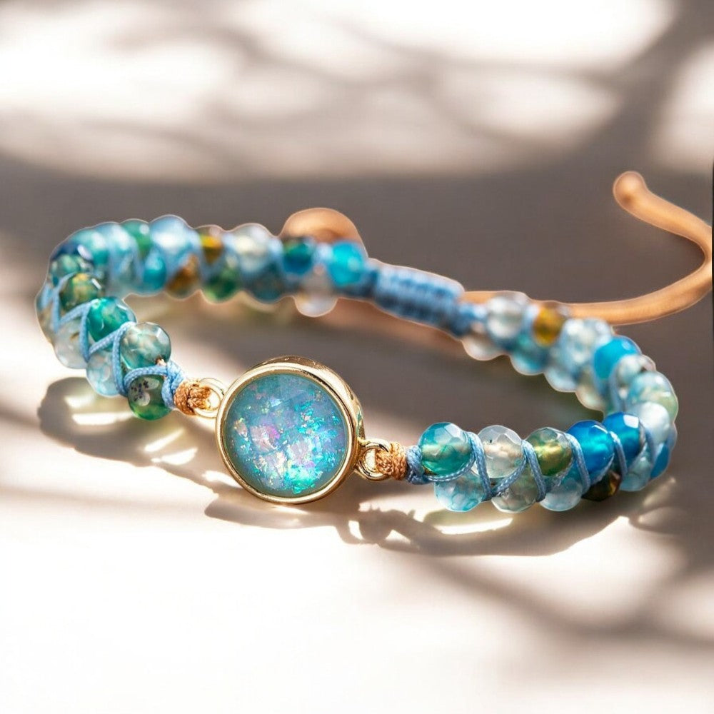 Pulsera de protección de ópalo Aqua Pura