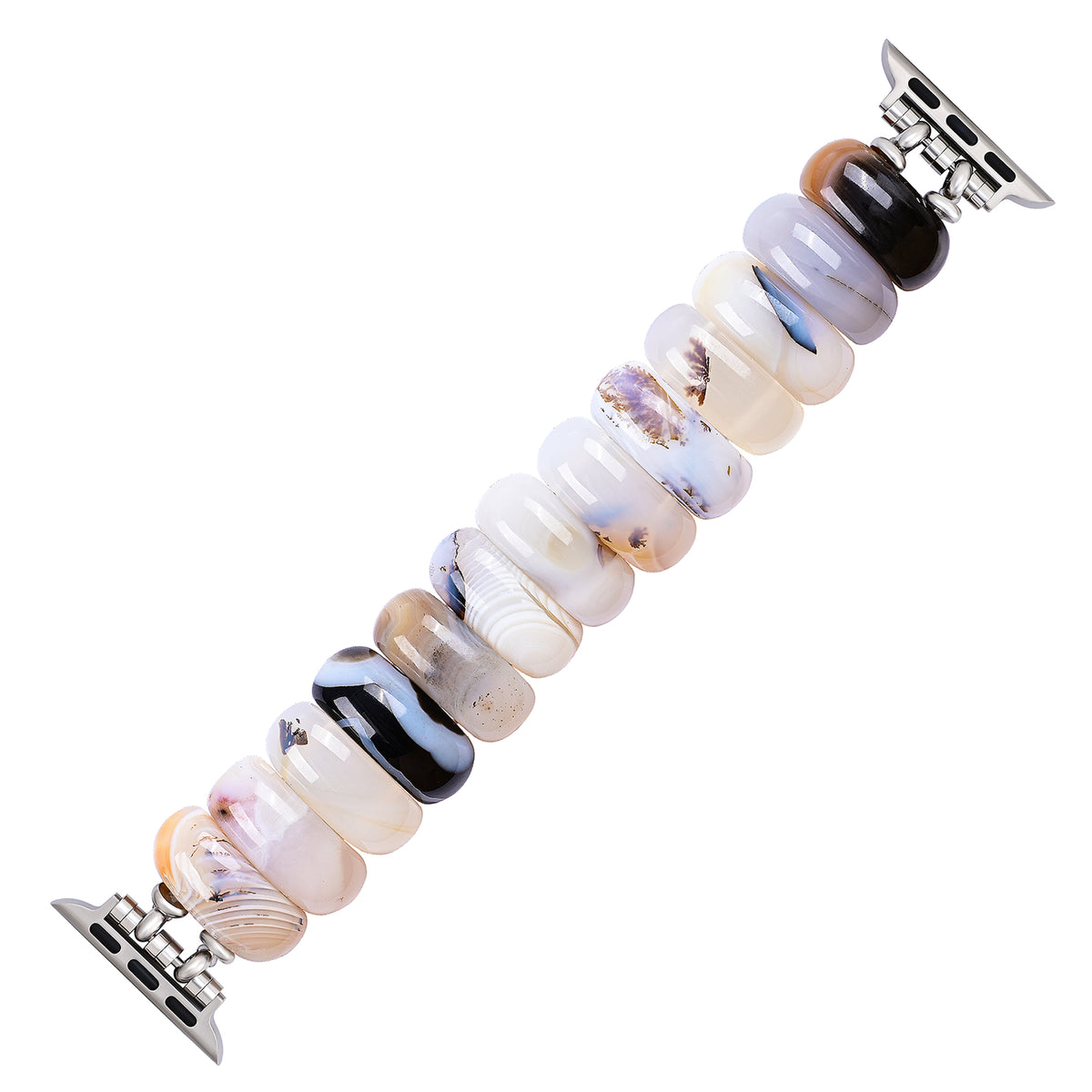 Correa elástica de ágata Ivory Dune para Apple Watch