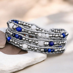 Pulsera envolvente de protección Celestial Lapis