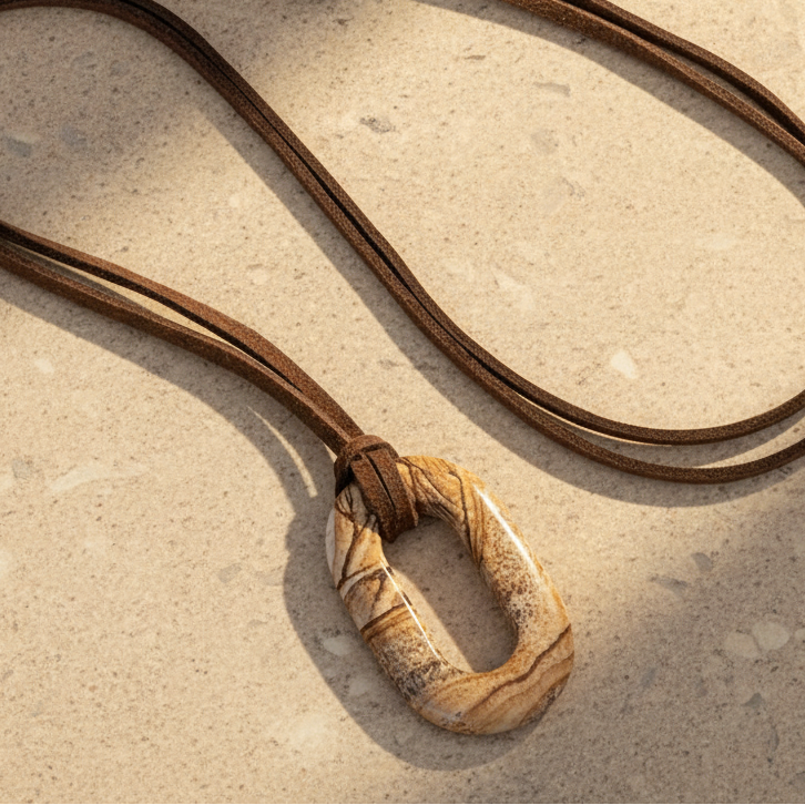 Collar Serenidad Piedra Imagen de Ante