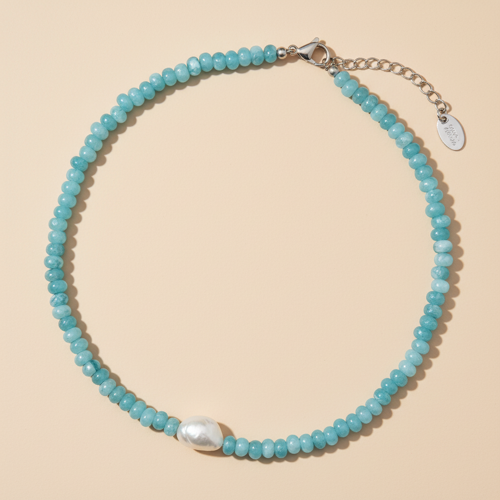 Collar de perlas Jade Blossom