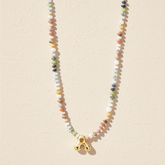 Collar de letras burbuja multicolor