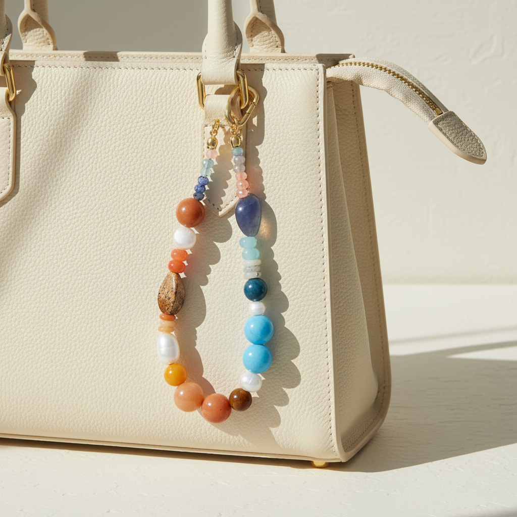 Charm para bolso de armonía de aventurina azul