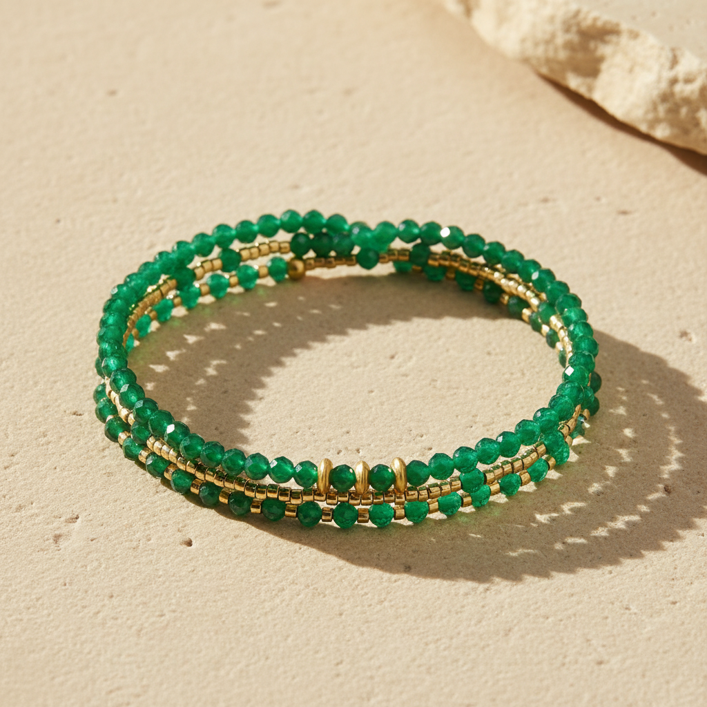 Pulsera/Collar Multiestilo Jade Radiance