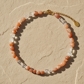 Collar Armonía de Piedra Solar y Cuarzo