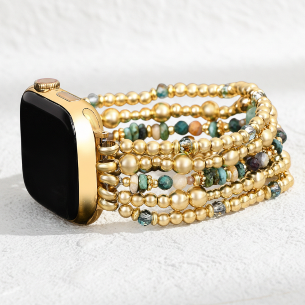 Correa elástica Oasis Dorado para Apple Watch