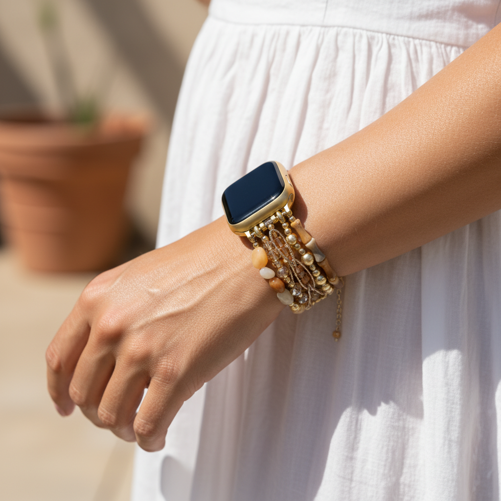 Correa elástica para Apple Watch atardecer del Sahara