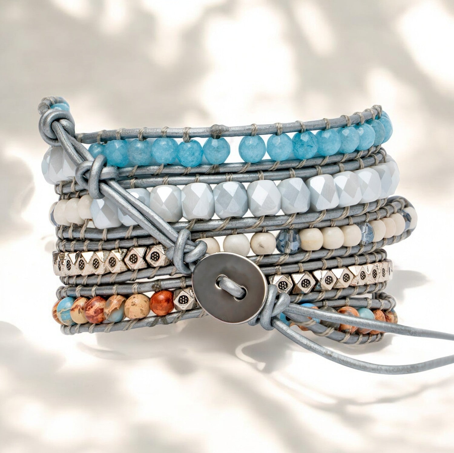 Pulsera Envoltura de Topacio Sanador