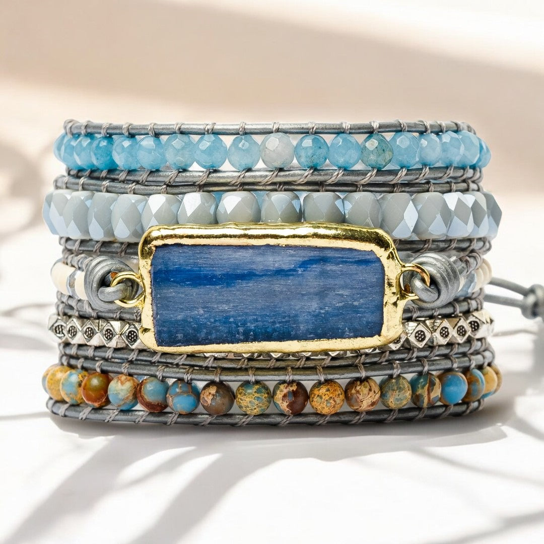 Pulsera Envoltura de Topacio Sanador
