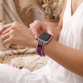 Correa elástica para Apple Watch en amatista Violet Hour