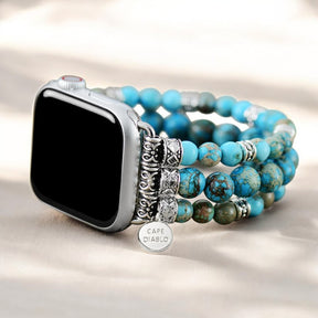 Correa elástica para Apple Watch de jaspe imperial