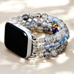 Correa elástica de cristal de labradorita para Apple Watch