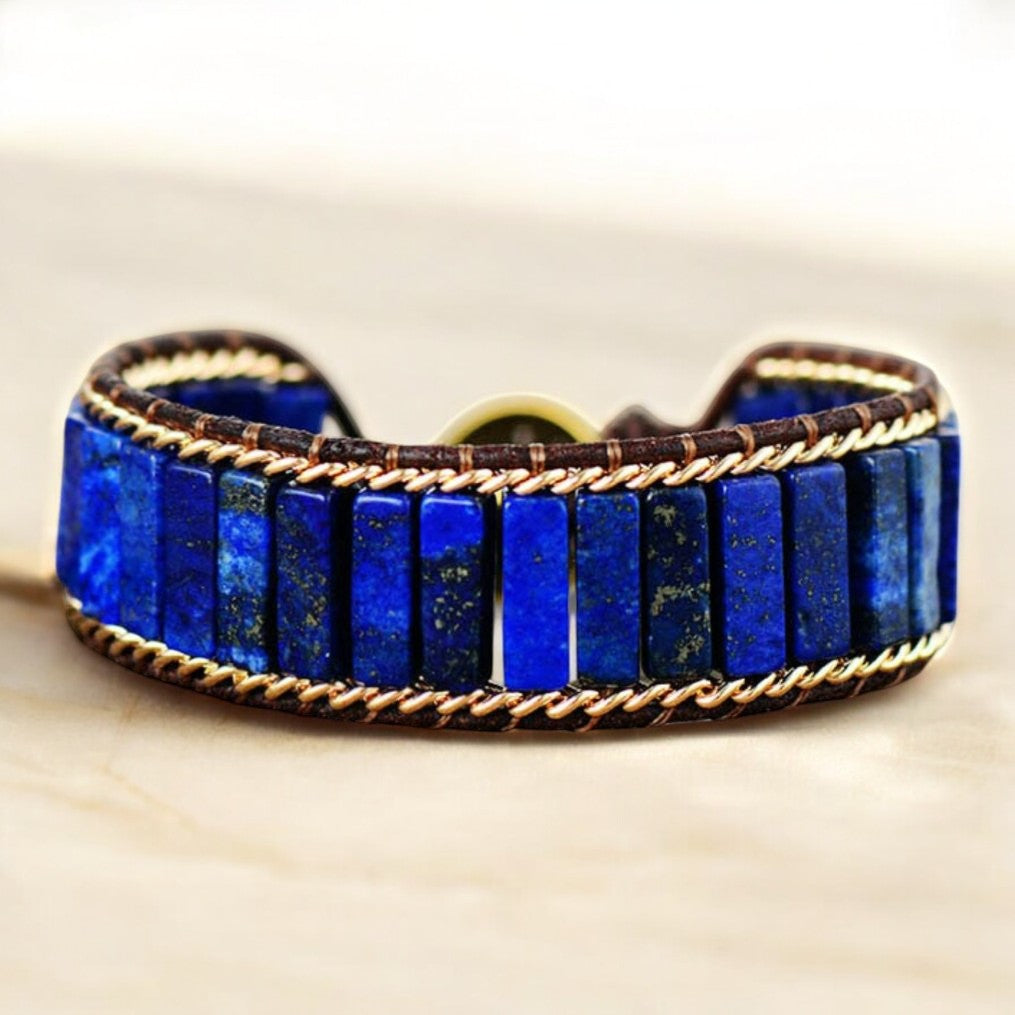 Pulsera de Energía de Lapislázuli