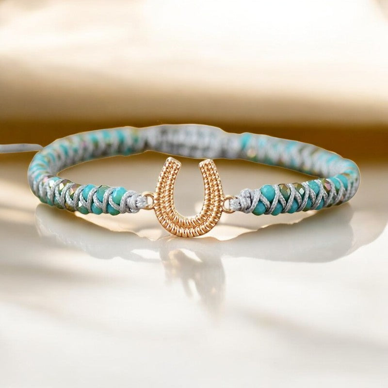 Pulsera de energía de herradura de la suerte