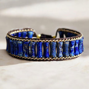 Pulsera de energía de jaspe azul mágico